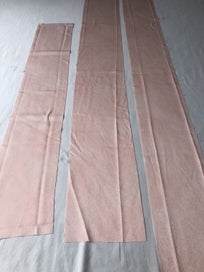 Listing 7 of 7 for Vintage Japanese Pink Silk Fabric Pieces Kimono Panels x3