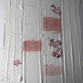 Listing 5 of 17 for Vintage Silk Japanese Fabric Pieces
