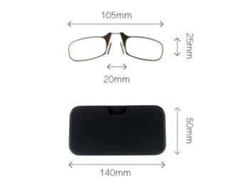 Listing 5 of 8 for Fashion Nose Clip Reading Glasses Ultra Light And Convenient Mobile Phone