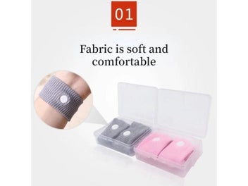 Listing 6 of 8 for 2pcs Travel Morning Sickness Wrist Band Anti Nausea Car Van Sea Plane Wristband