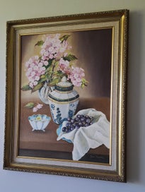Listing 9 of 20 for +++ MAGNIFICENT " JOAN THOMAS " STILL LIFE OIL PAINTING +++