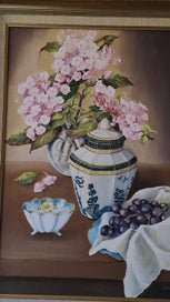 Listing 13 of 20 for +++ MAGNIFICENT " JOAN THOMAS " STILL LIFE OIL PAINTING +++