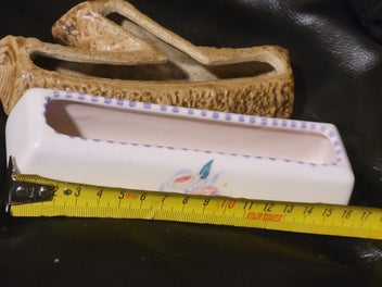 Listing 15 of 16 for Poole Pottery Posy and Stone Log Tray Trough Vase