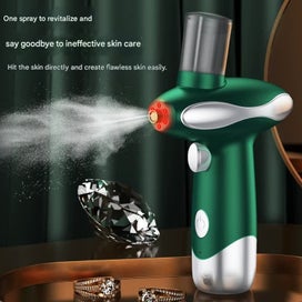 Listing 2 of 4 for Elosung Nano Facial Steamer & Oxygen Sprayer With Red/Blue Light Therapy (Green)