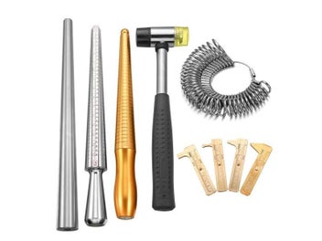 Listing 3 of 9 for Professional Ring Enlarger Stick Mandrel Handle Hammers Ring Sizer Finger