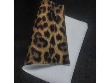 Listing 7 of 9 for Glitter Shiny Sparkle Leopard Print Fabric PU Leather Waterproof DIY Sewing