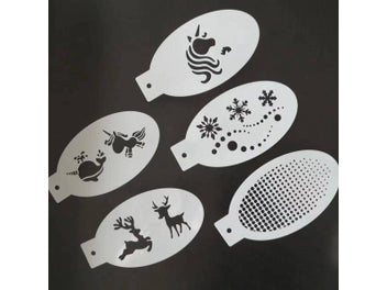 Listing 3 of 9 for New Face Painting Stencils Templates Professional Body Art Dolphin Deer