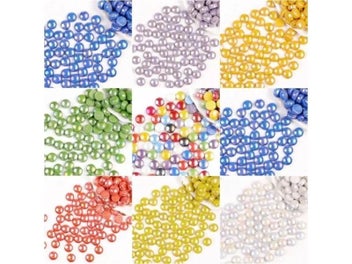 Listing 5 of 9 for 85gram/3oz Glaze Ceramic Mosaic Tiles Water Droplet/Willow Leaves/Polygon