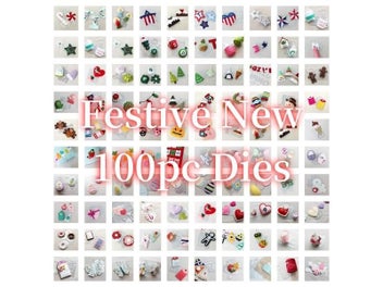 Listing 3 of 9 for 100pc Hearts Eggs Turkey Flowers Wreath Butterfly Pen Pumpkin Skull Cutting