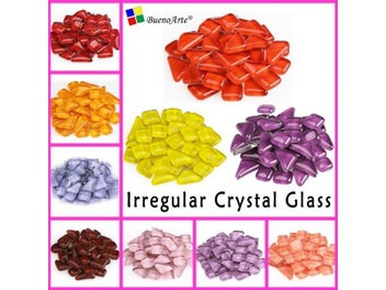 Listing 4 of 9 for 200g Crystal Glass Free Irregular Stone Colorful Mosaic Tile DIY Craft Material