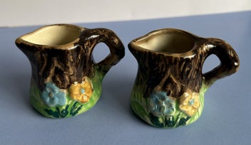 Listing 1 of 8 for Two tree stump miniature jugs by Weetman England 1950’s