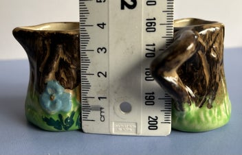 Listing 2 of 8 for Two tree stump miniature jugs by Weetman England 1950’s