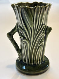 Listing 3 of 6 for SylvaC vase with green tree trunk vase and swan