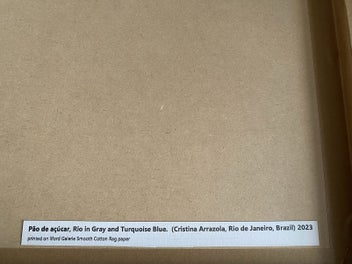 Listing 2 of 2 for Pao de acucar, Rio in Gray and Turquoise Blue (Cristina Arrázola Brazil)