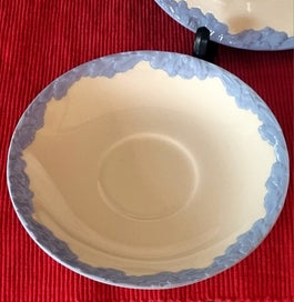Listing 4 of 7 for FABULOUS Antique JOHNSON BROS "English Oak" Pale Blue Trio