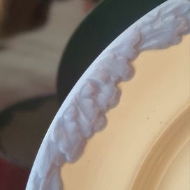 Listing 6 of 7 for FABULOUS Antique JOHNSON BROS "English Oak" Pale Blue Trio