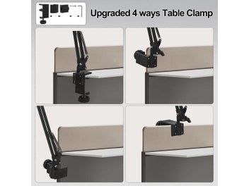 Listing 7 of 9 for Long Swing Arms 5X/10X Magnifying Glass Lamp With 5 Color Adjust LED Lights