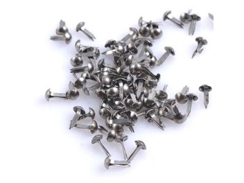 Listing 1 of 9 for 300pcs 5x10mm Mixed Round Metal Brad Studs Spikes Scrapbooking Embellishment