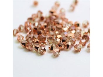 Listing 10 of 16 for Isywaka Sale Red Copper Color 100pcs 4mm Bicone Austria Crystal Beads Charm