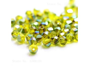 Listing 13 of 16 for Isywaka Sale Red Copper Color 100pcs 4mm Bicone Austria Crystal Beads Charm