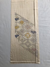 Listing 2 of 20 for Vintage Japanese Woven Silk Fabric Piece Kimono Panel