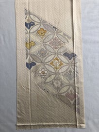 Listing 5 of 20 for Vintage Japanese Woven Silk Fabric Piece Kimono Panel