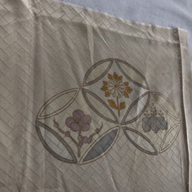 Listing 11 of 20 for Vintage Japanese Woven Silk Fabric Piece Kimono Panel