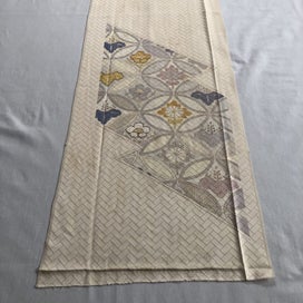 Listing 9 of 20 for Vintage Japanese Woven Silk Fabric Piece Kimono Panel