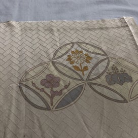 Listing 10 of 20 for Vintage Japanese Woven Silk Fabric Piece Kimono Panel