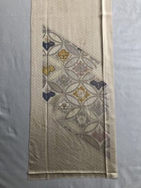 Listing 20 of 20 for Vintage Japanese Woven Silk Fabric Piece Kimono Panel