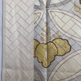 Listing 16 of 20 for Vintage Japanese Woven Silk Fabric Piece Kimono Panel