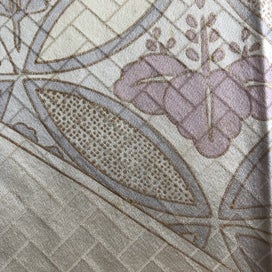 Listing 17 of 20 for Vintage Japanese Woven Silk Fabric Piece Kimono Panel