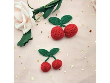 Listing 6 of 9 for Yarn Cherry Hook Weaving DIY Ornaments Craft Supplies Clothing Hat Shoe Key