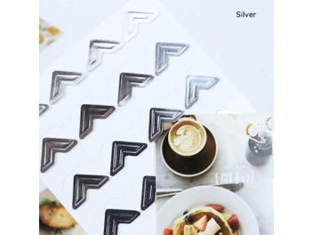 Listing 1 of 9 for 120 Pcs/Lot 5 Sheets Vintage Corner Kraft Paper Stickers For Photo Albums Decor