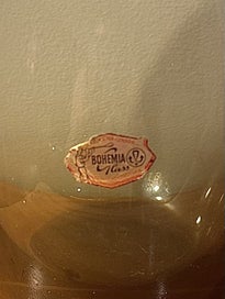 Listing 2 of 2 for Bohemia Smoked Glass Decanter Made in Czechoslovakia