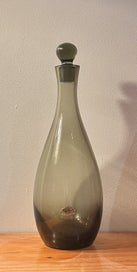 Listing 1 of 2 for Bohemia Smoked Glass Decanter Made in Czechoslovakia
