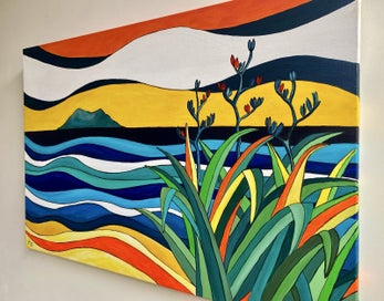 Listing 3 of 5 for Bay of Plenty - Large Original painting by Megan Collins