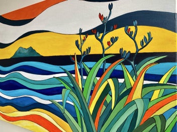 Listing 4 of 5 for Bay of Plenty - Large Original painting by Megan Collins