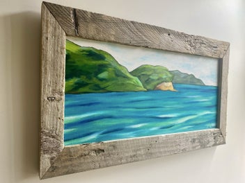 Listing 5 of 5 for Little Barrier from Omaha Beach - Original Painting by Megan Collins