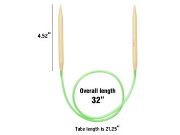 Listing 3 of 7 for 18 Pairs Bamboo Circular Knitting Needles Full Set