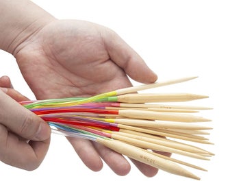 Listing 5 of 7 for 18 Pairs Bamboo Circular Knitting Needles Full Set