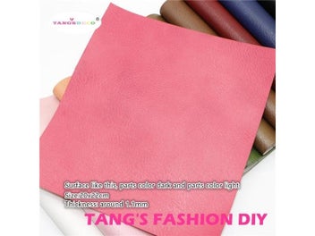 Listing 1 of 8 for 12pcs---20X22CM High Quality NEW DIY Embossed Overlap Color Synthetic Faux PU