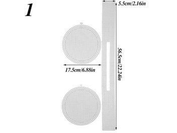 Listing 1 of 9 for 1 Set Plastic Knitting Helper Knit Sheet DIY Wire Woven Hanging Bag Easy