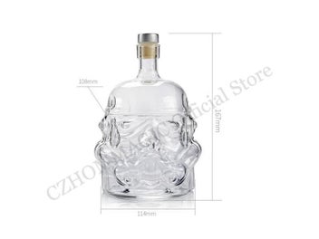 Listing 8 of 14 for 650ml Creative Storm Trooper Decanter White Soldier Glass Jug Liquor Bottle