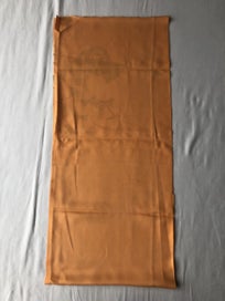 Listing 8 of 9 for Vintage Japanese Orange Silk Fabric Piece Kimono Panel