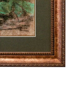 Listing 3 of 3 for Abstract expressionist landscape of a flower garden with red tulips