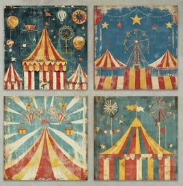Listing 3 of 5 for - 6x6 - Paper/Card Stock - Circus - 6pcs - 150 gsm -