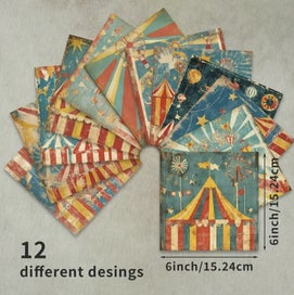 Listing 5 of 5 for - 6x6 - Paper/Card Stock - Circus - 6pcs - 150 gsm -