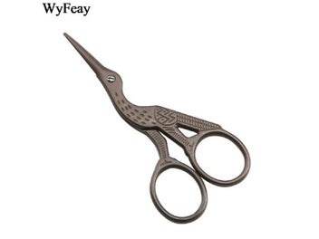 Listing 7 of 9 for 3.5" 4.5" Crane Cross Stitch Retro Classic Vintage Antique Embroidery Sewing