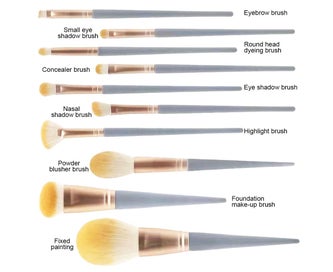 Listing 3 of 5 for 10 Pcs Makeup Brushes, Makeup Brushes Sets for Foundation Concealer Makeup